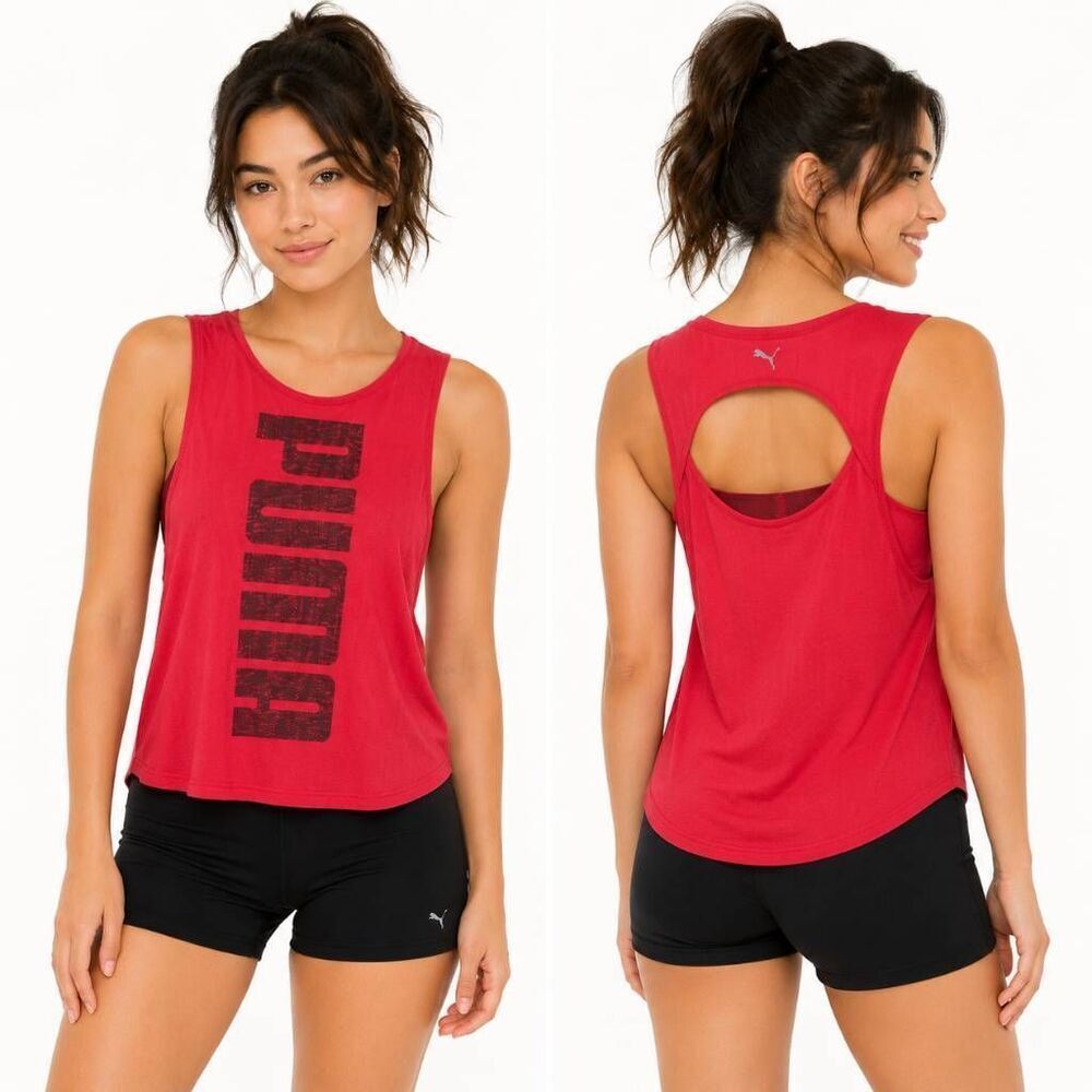 Puma SMALL Pink Active Tank Top